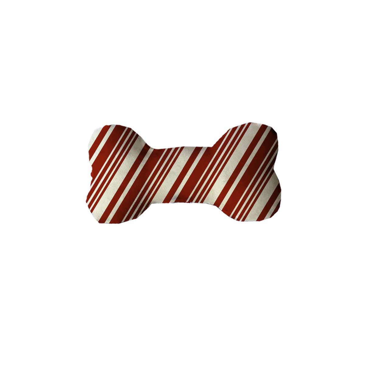 Classic Candy Cane Stripes Plush Minky Dog Toy | Pawlicious & Company