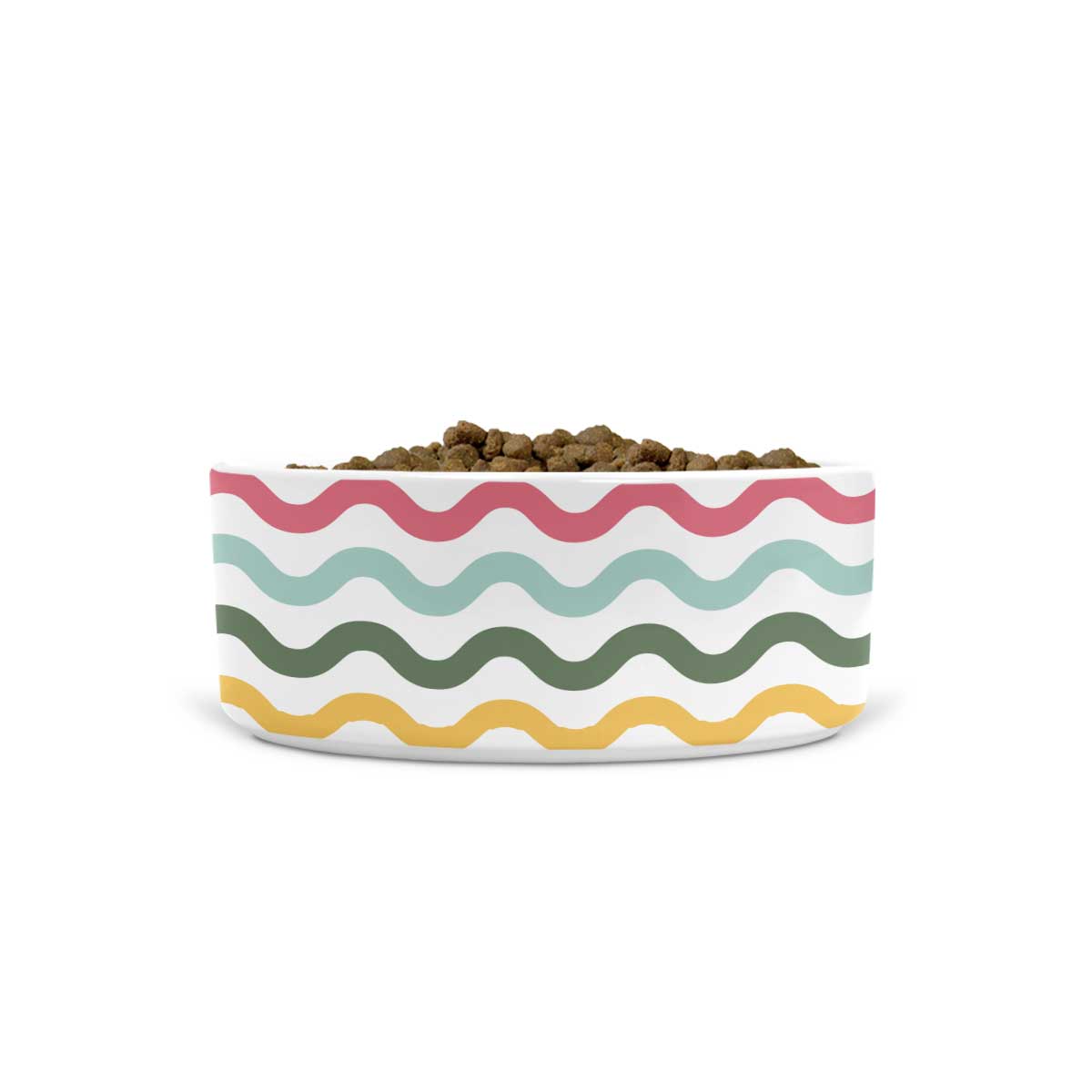 Colorful Waves Ceramic Pet Bowls | Pawlicious & Company