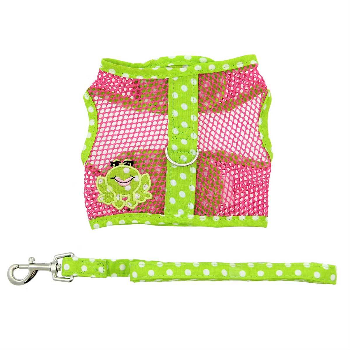 Cool Mesh Dog Harness - Green Frog | Pawlicious & Company