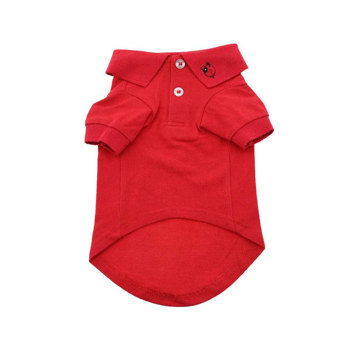 100% Cotton Polo Shirts in Flame Red | Pawlicious & Company