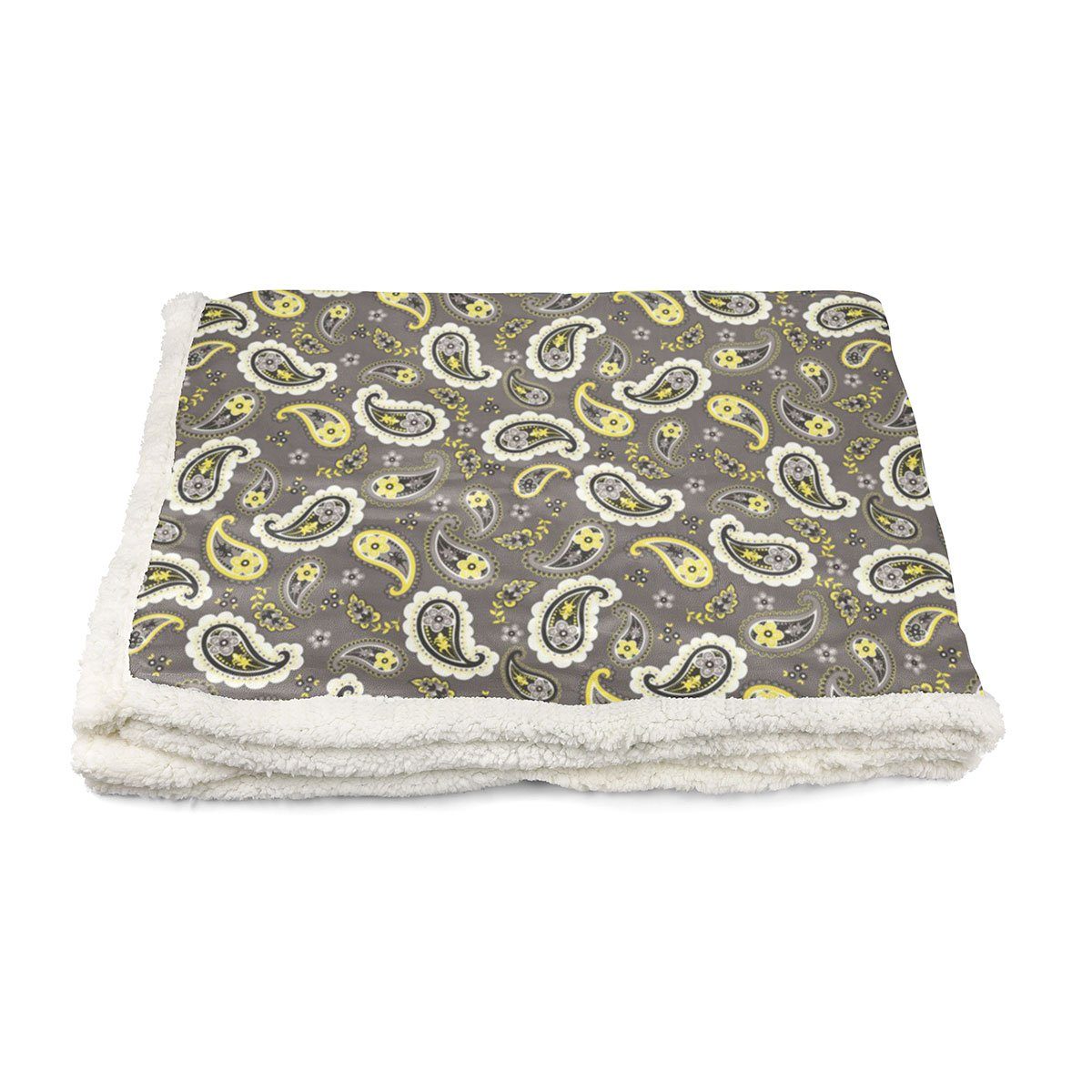 Cuddle Dog Blanket in Paisley Lemon | Pawlicious & Company