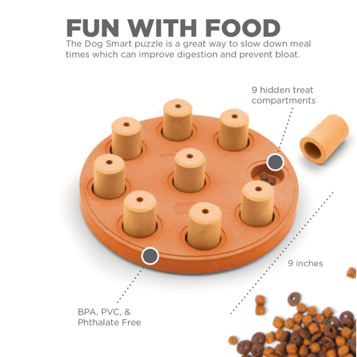 Dog Smart Orange Puzzle Game - Easy | Pawlicious & Company