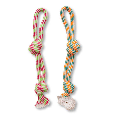 Fling N Floss Braided Rope Knot Dog Toy