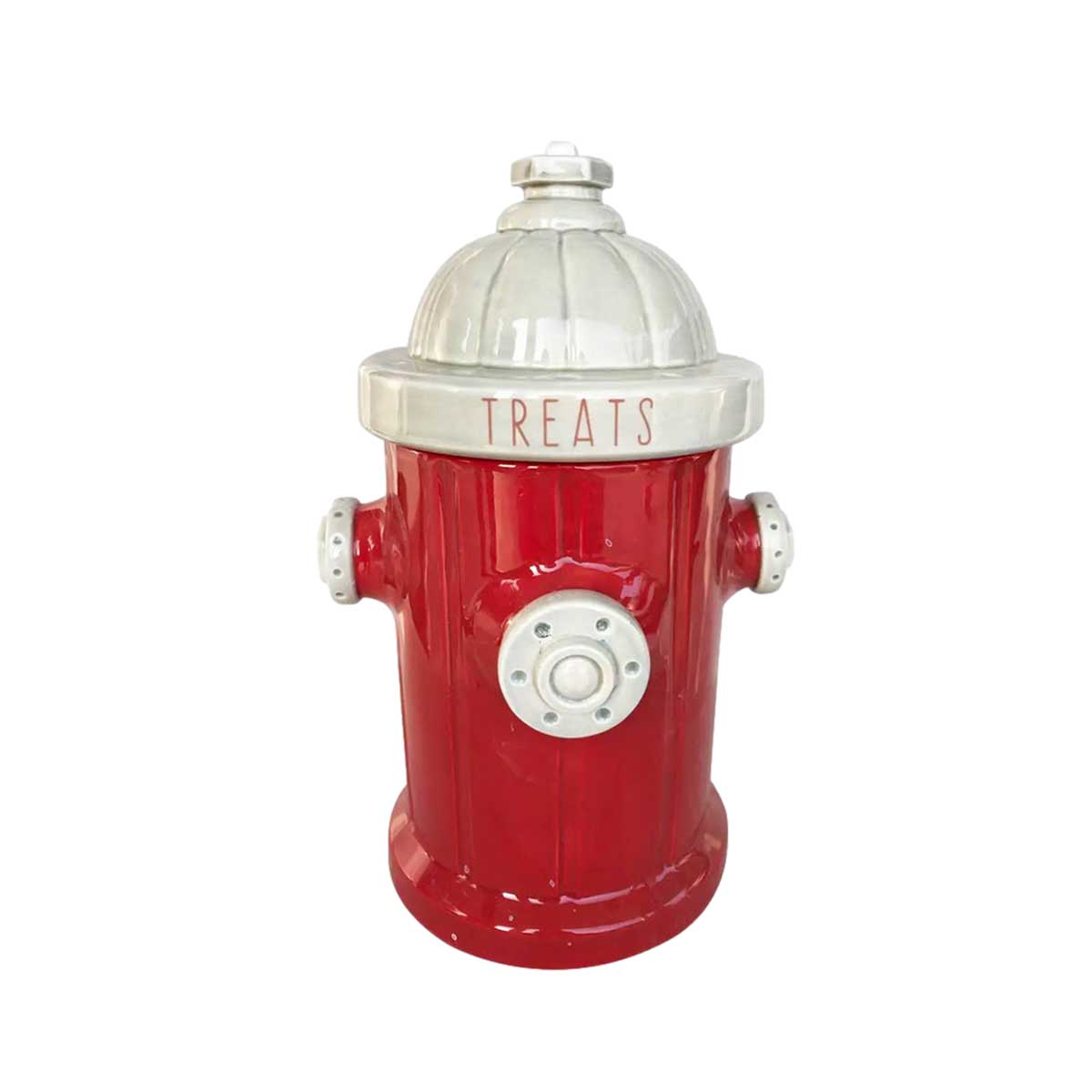 Fire Hydrant Treat Jar - Red | Pawlicious & Company