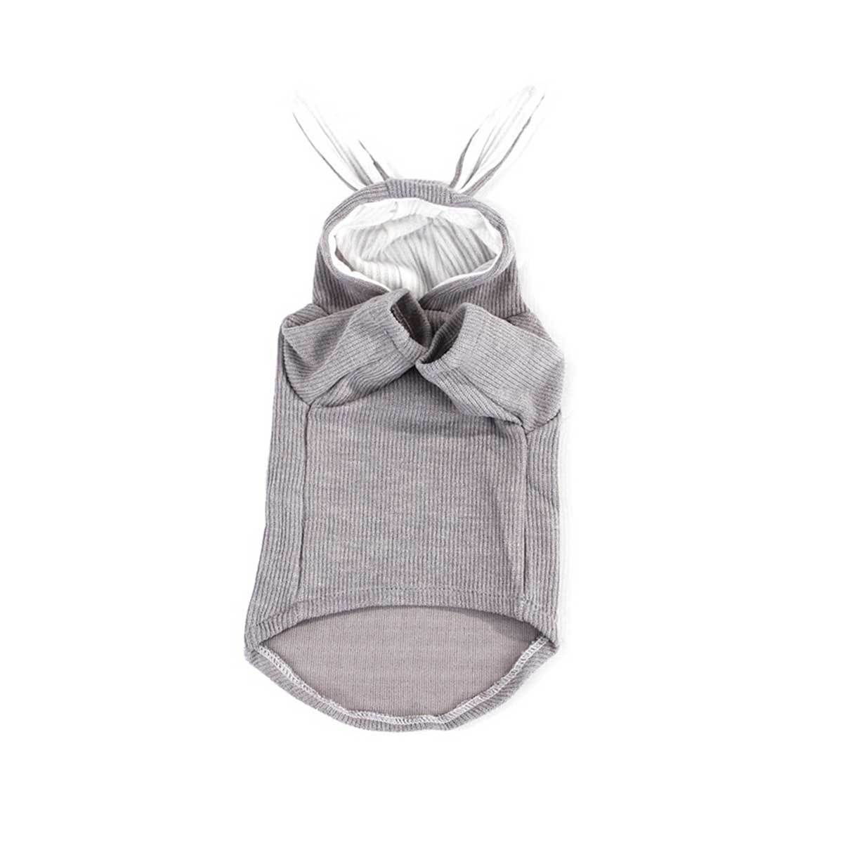 Gray Hoodie with Rabbit Ears | Pawlicious & Company