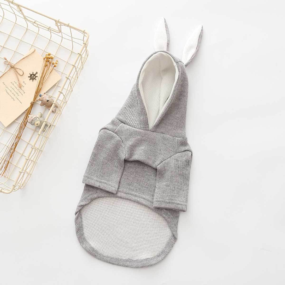 Gray Hoodie with Rabbit Ears | Pawlicious & Company