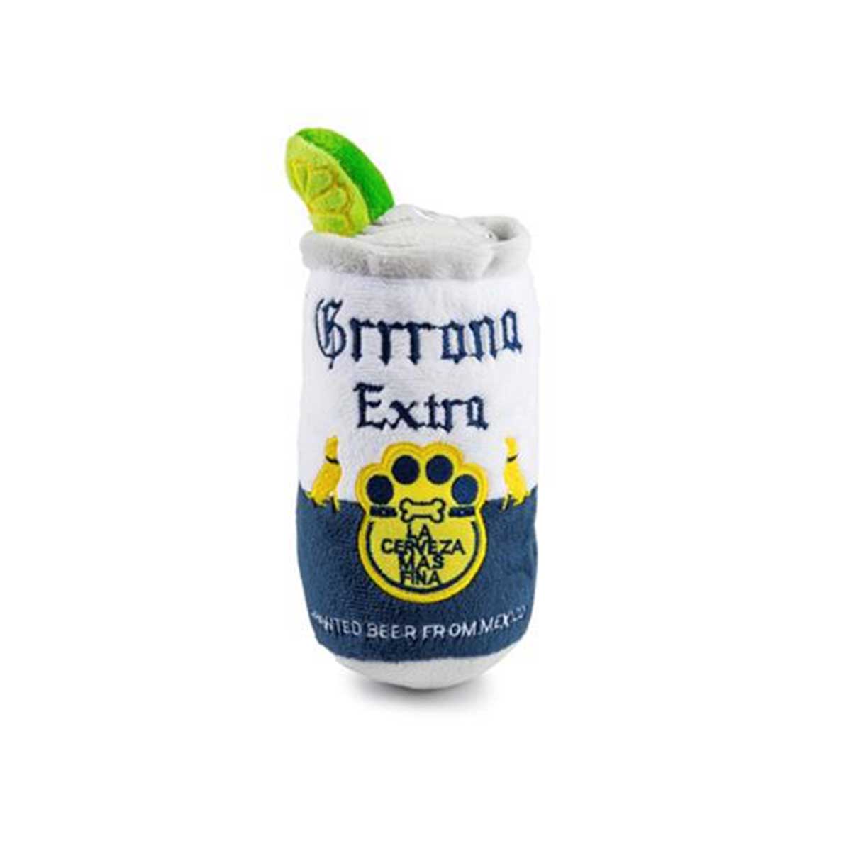 Grrrona Beer Can Plush Dog Toy | Pawlicious & Company