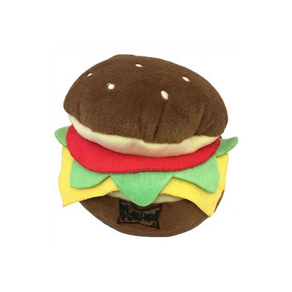 Hamburger Plush Dog Toy | Pawlicious & Company