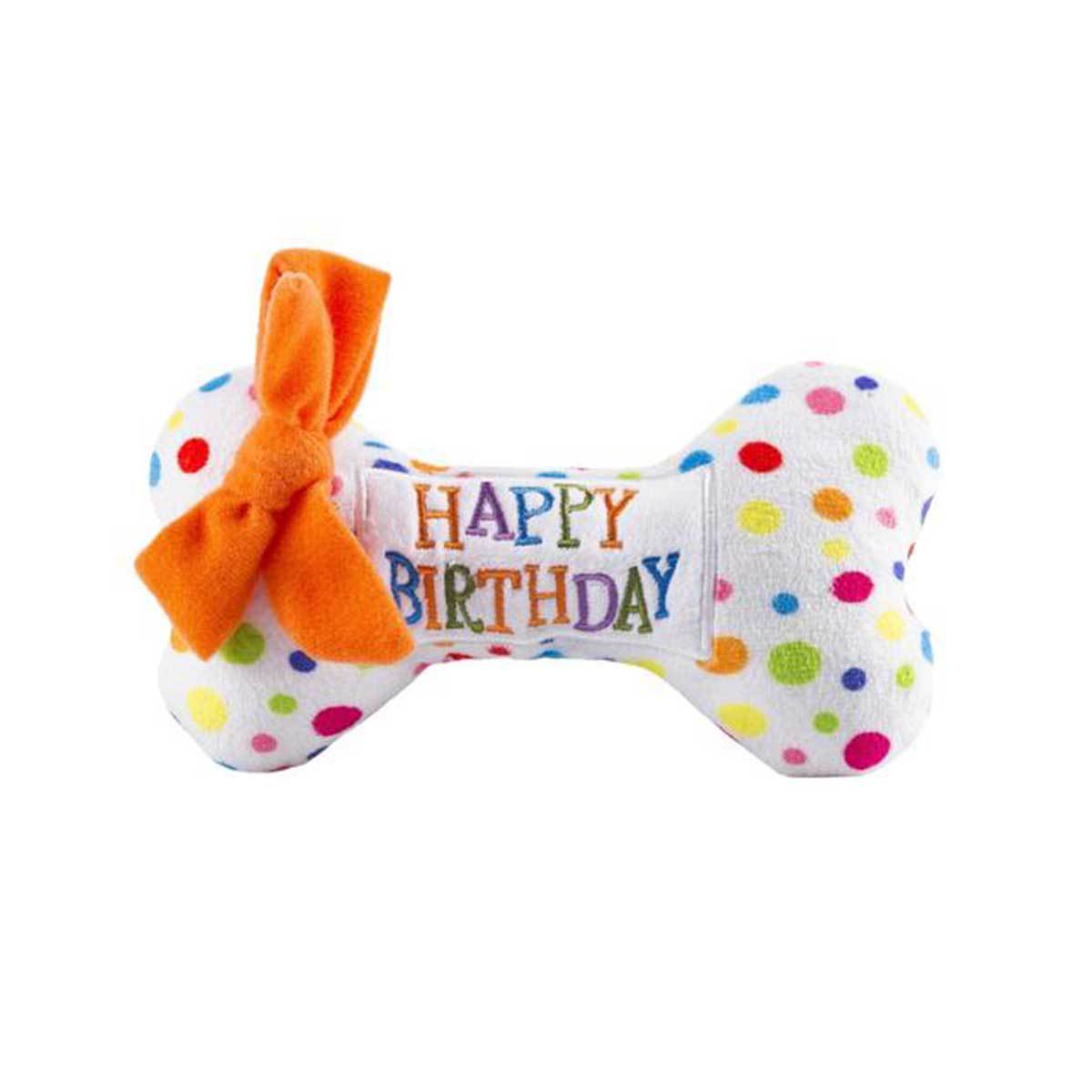 Happy Birthday Dog Bone Toy | Pawlicious & Company