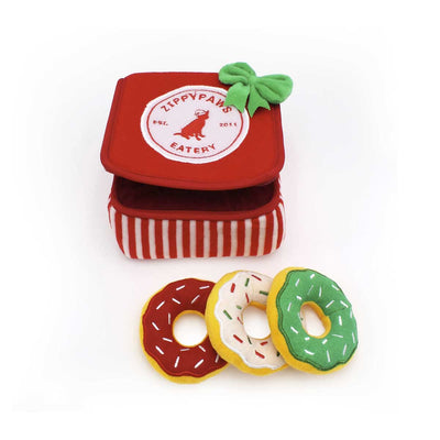 Holiday Donutz Box Burrow Interactive Puzzle | Pawlicious & Company