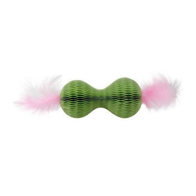 Honeycomb Hide-A-Ball Green Catnip Toy