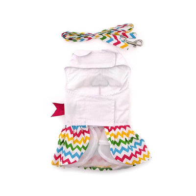 Ice Cream Cart Dog Dress with Matching Leash | Pawlicious & Company