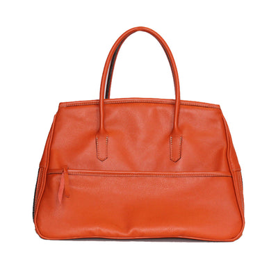 Leather Katie Bag - Orange | Pawlicious & Company