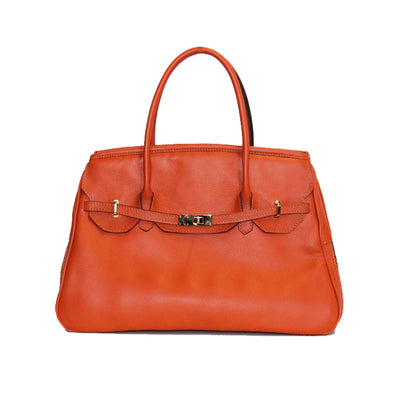 Leather Katie Bag - Orange | Pawlicious & Company