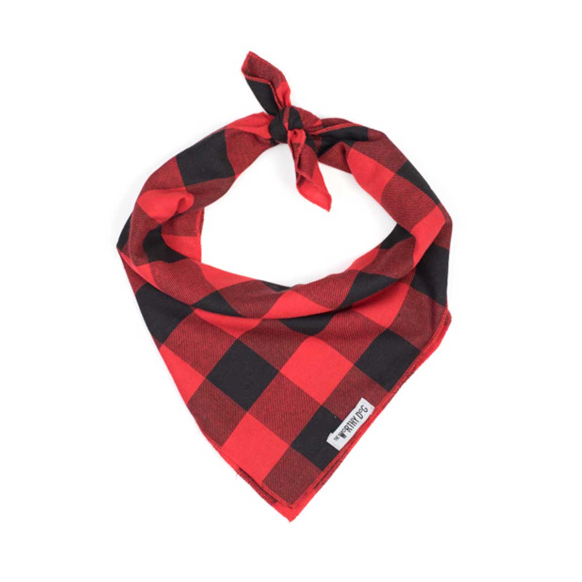 Buffalo Plaid Tie-On Pet Bandana | Pawlicious & Company
