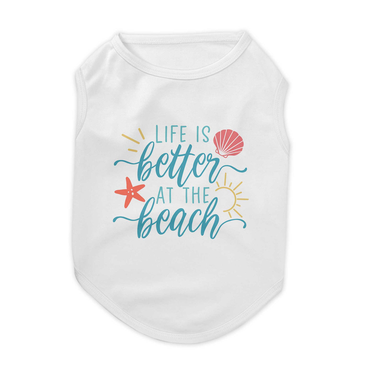 Life is better at the Beach Pet Tee Shirt | Pawlicious & Company