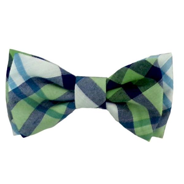 Lime Madreas Dog Collar Bow Tie | Pawlicious & Company