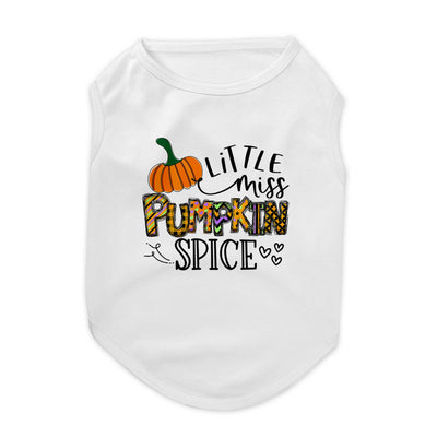 Little Miss Pumpkin Spice Pet Tee Shirt | Pawlicious & Company