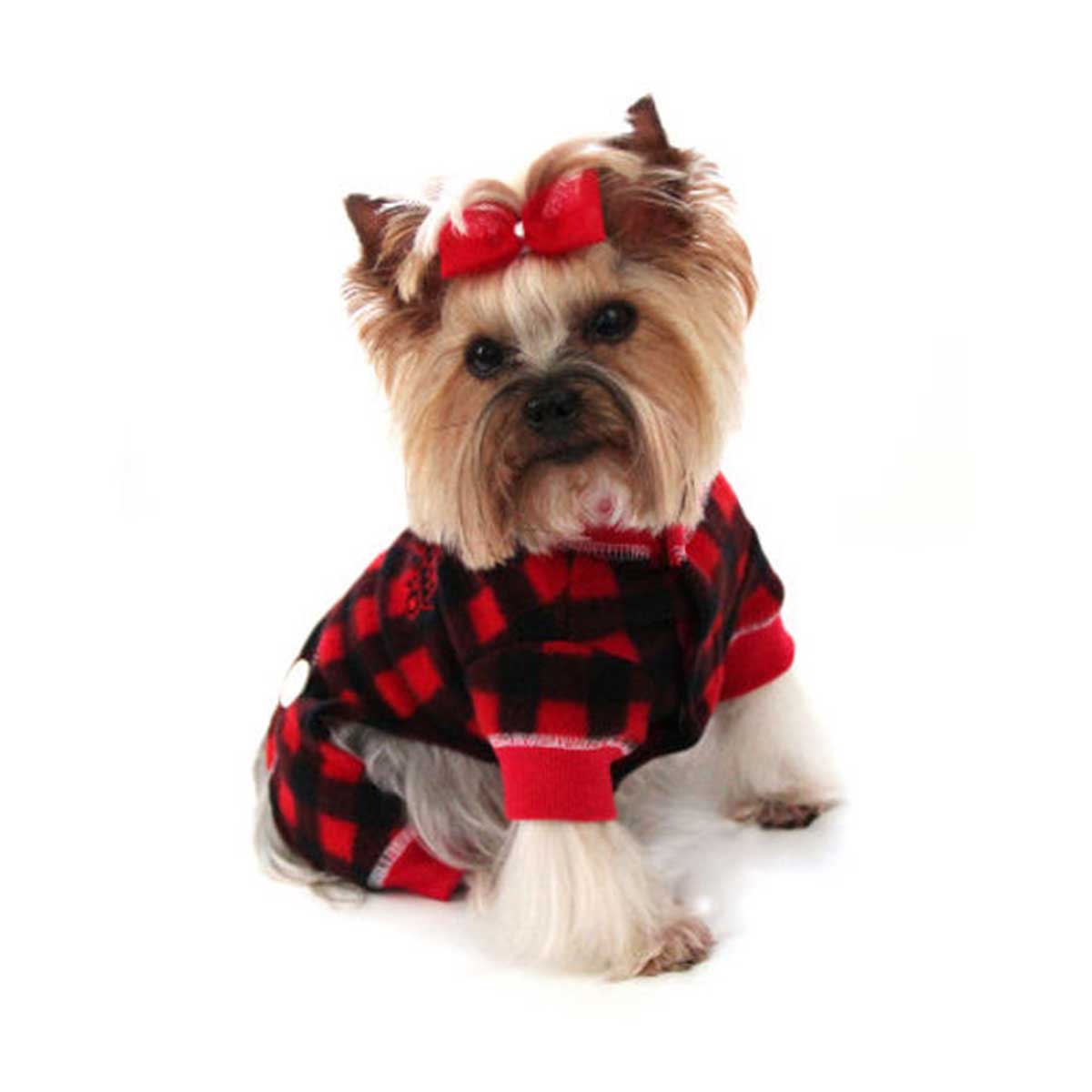 Red Lumberjack Dog Pajama | Pawlicious & Company