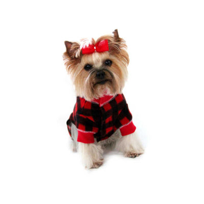 Red Lumberjack Dog Pajama | Pawlicious & Company