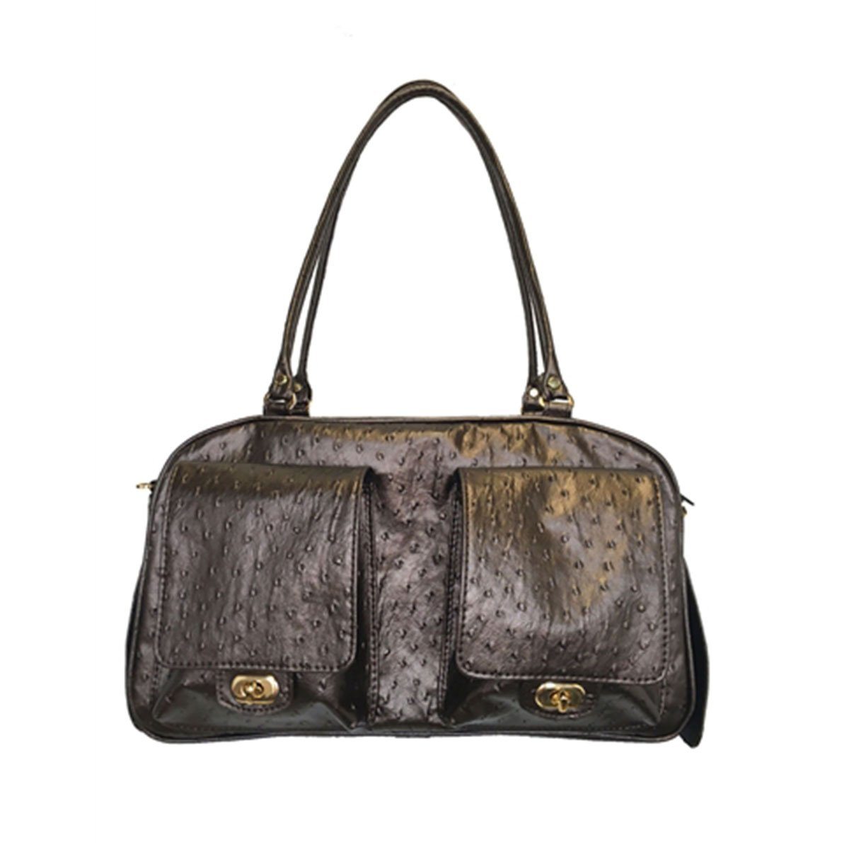 Marlee Dog Carrier - Bronze Ostrich | Pawlicious & Company