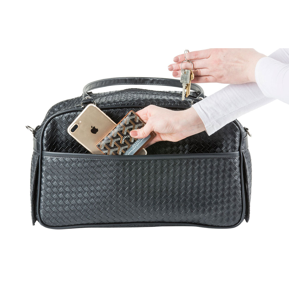 Marlee Pet Carrier - Black Woven | Pawlicious & Company