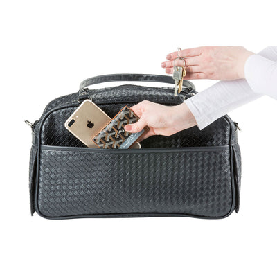 Marlee Pet Carrier - Black Woven | Pawlicious & Company