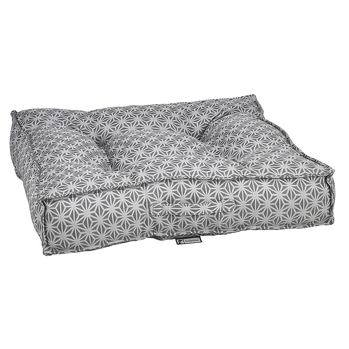 Piazza Square Dog Bed in Mercury | Pawlicious & Company