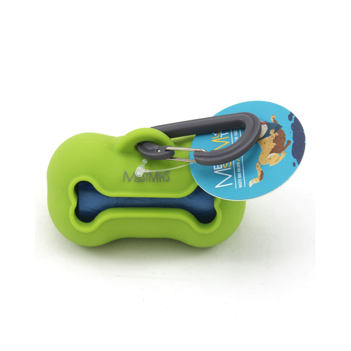 Messy Mutts Waste Bag Dispenser in Green | Pawlicious & Company