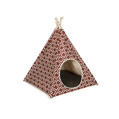 Moroccan Marsala Red Pet Teepee | Pawlicious & Company