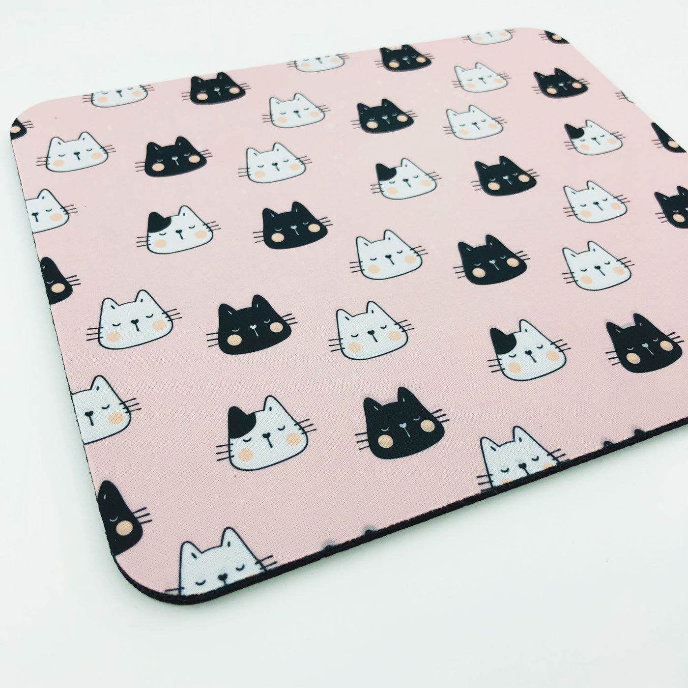 Pink & Black Cats Mouse Pad | Pawlicious & Company