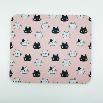 Pink & Black Cats Mouse Pad | Pawlicious & Company
