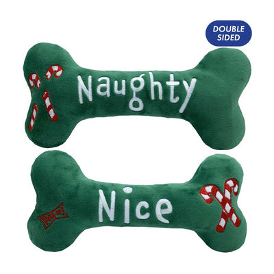 Naughty & Nice Bone Dog Toy | Pawlicious & Company