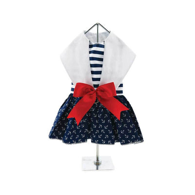 Nautical Dog Dress with Matching Leash | Pawlicious & Company