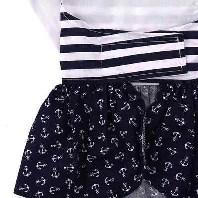Nautical Dog Dress with Matching Leash | Pawlicious & Company