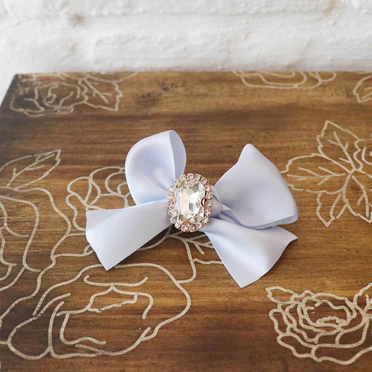 Olivia Dog Hair Bow in Blue | Pawlicious & Company