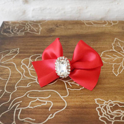 Olivia Dog Hair Clip in Red | Pawlicious & Company