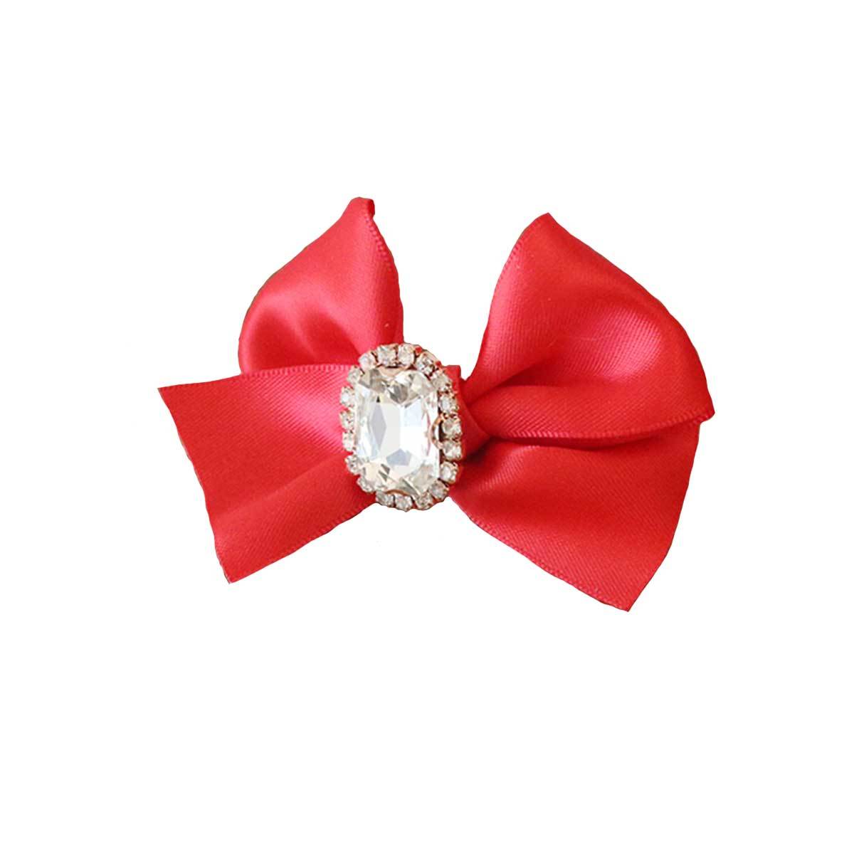 Olivia Dog Hair Clip in Red | Pawlicious & Company