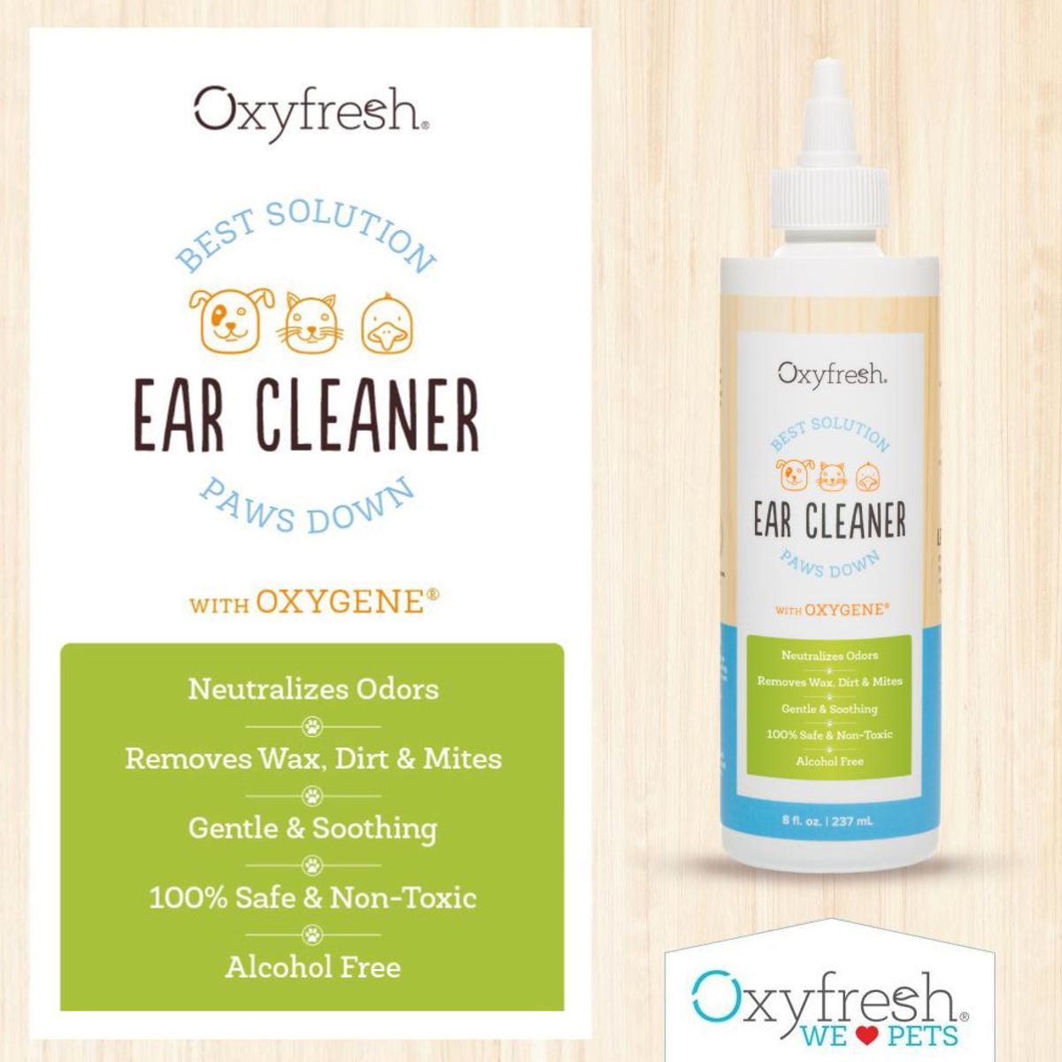Oxyfresh Pet Ear Cleaner | Pawlicious & Company
