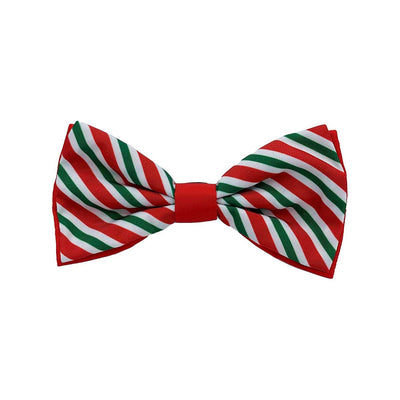 Peppermint Stripe Collar Bow Tie | Pawlicious & Company