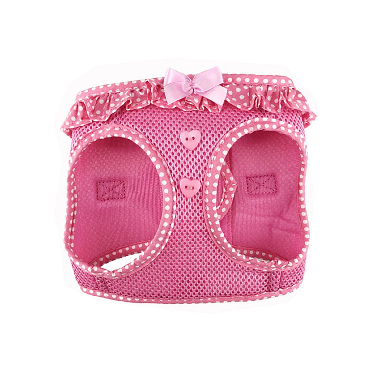 American River Choke Free Dog Harness in Pink Polka Dot | Pawlicious & Company