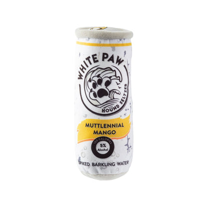 White Paw Hound Seltzer Muttlennial Mango Plush Dog Toy | Pawlicious & Company
