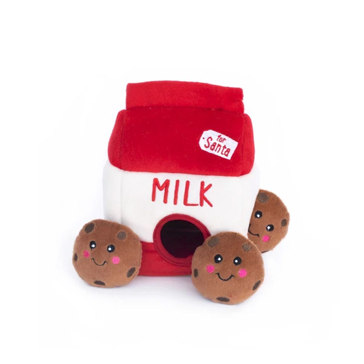 Holiday Burrow Milk & Cookies Dog Toy Puzzle | Pawlicious & Company