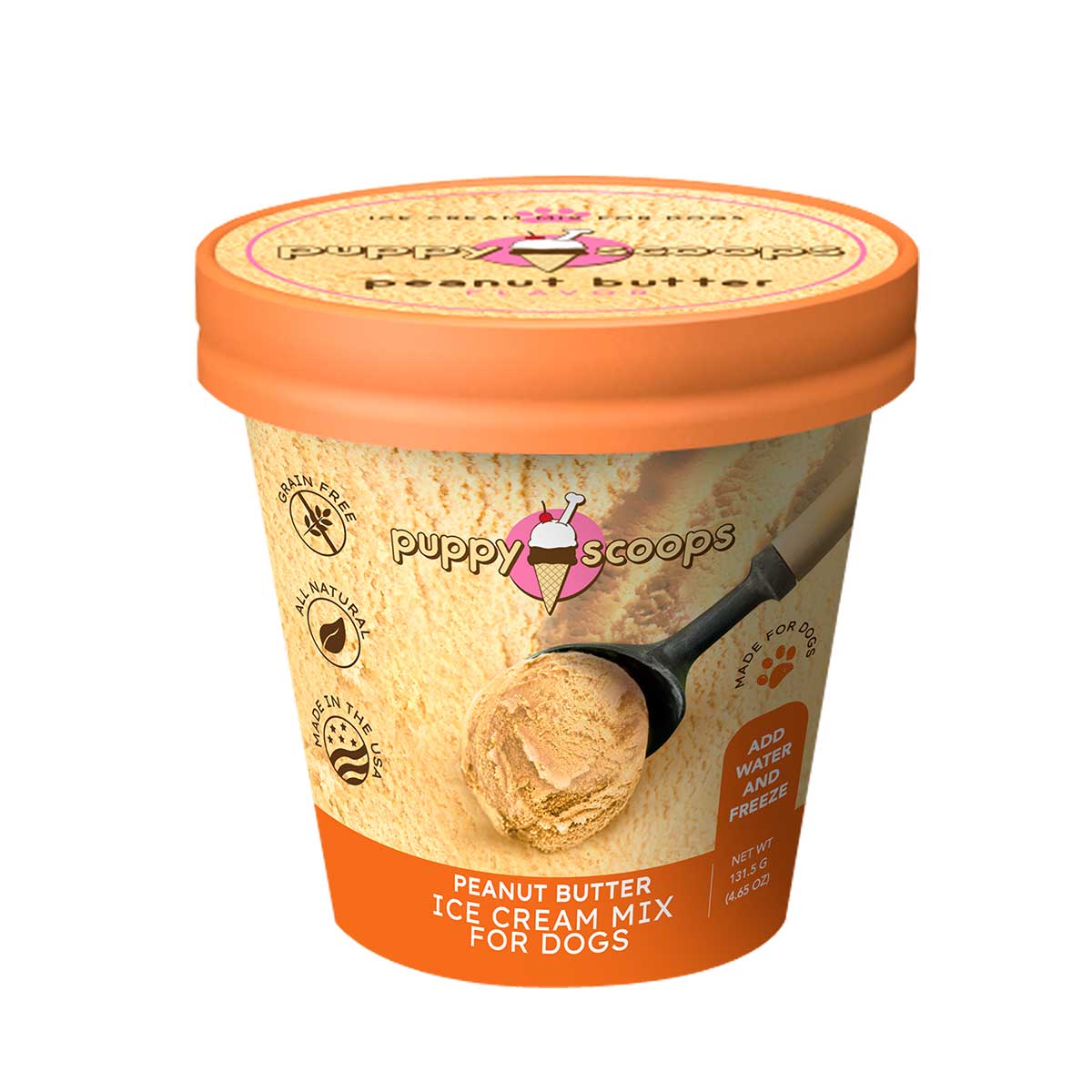 Puppy Scoops Ice Cream Mix - Peanut Butter | Pawlicious & Company
