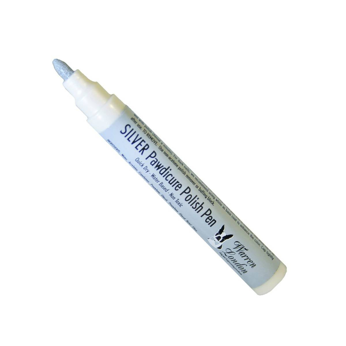 Warren London Pawdicure Polish Pen - Silver | Pawlicious & Company