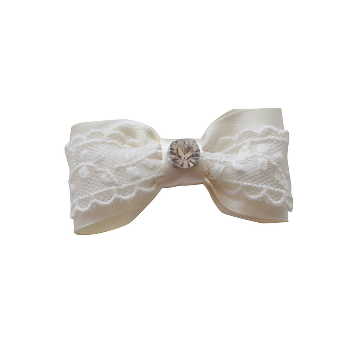 Vintage Girl Dog Hair Clip in Cream | Pawlicious & Company