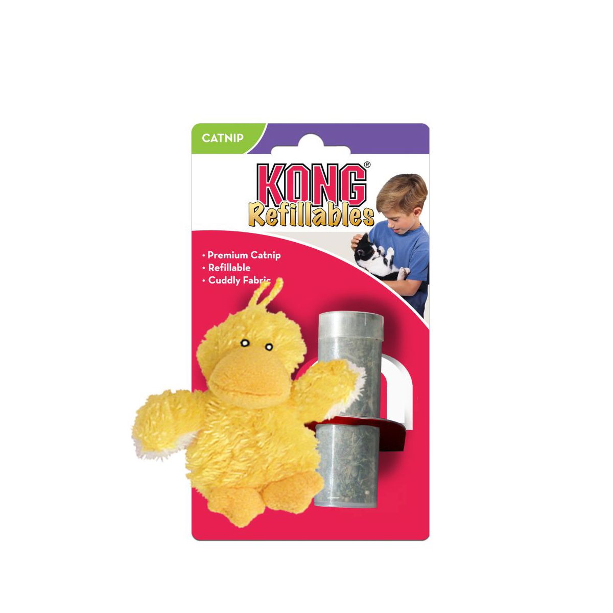 Kong Refillable Catnip Toy - Duck | Pawlicious & Company