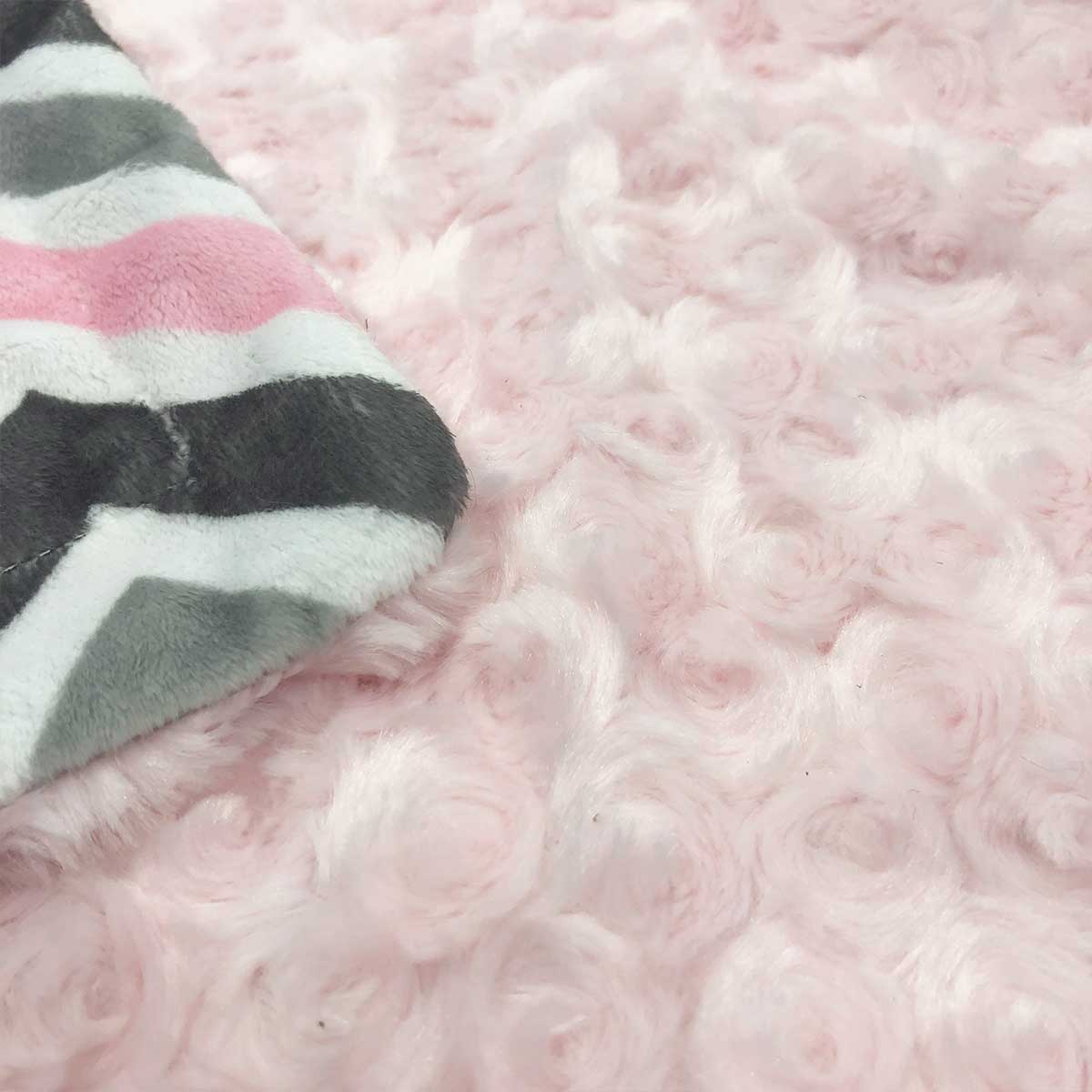 Minky Pet Blankets in Pink Chevron Pattern | Pawlicious & Company