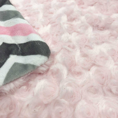 Minky Pet Blankets in Pink Chevron Pattern | Pawlicious & Company