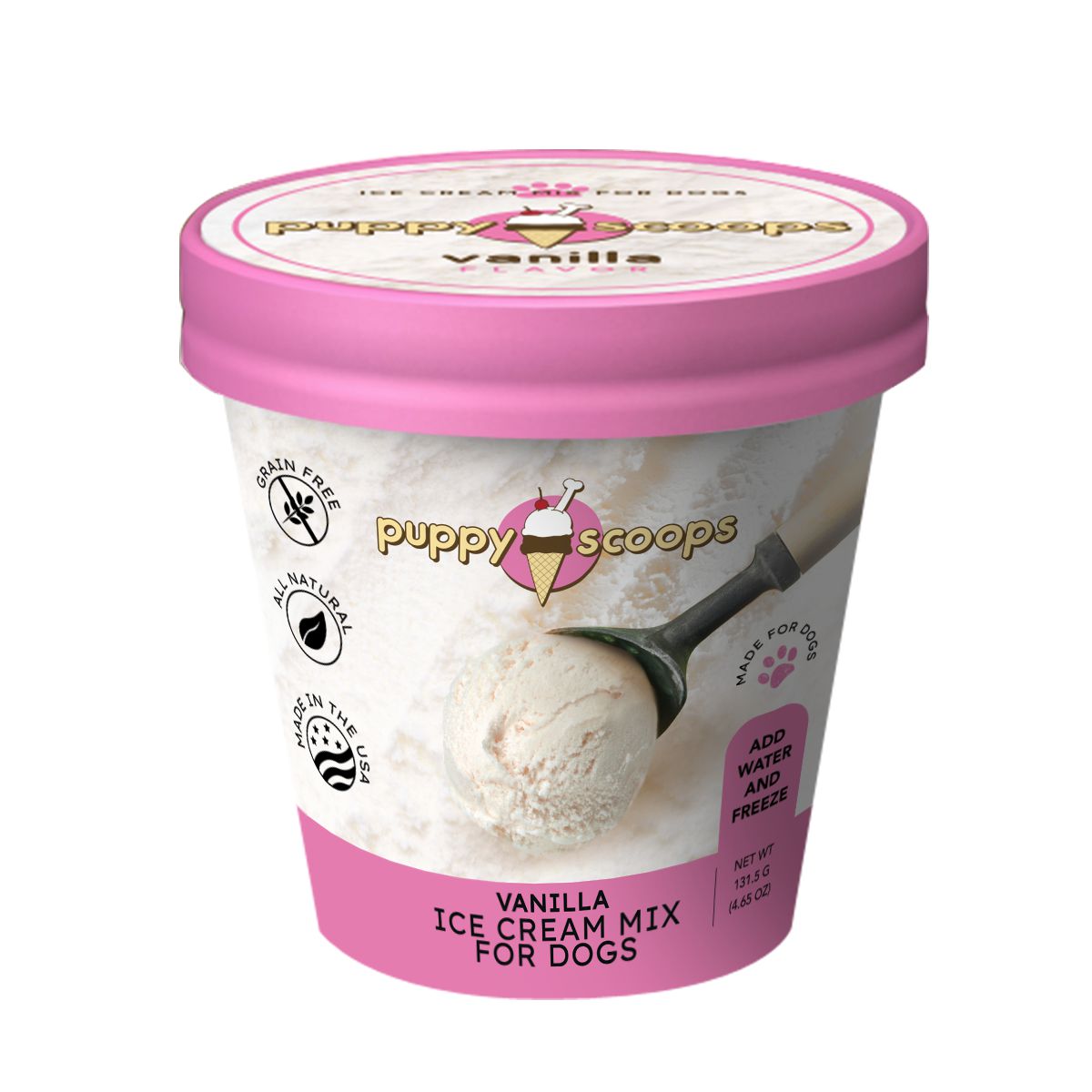 Puppy Scoops Ice Cream Mix - Vanilla | Pawlicious & Company